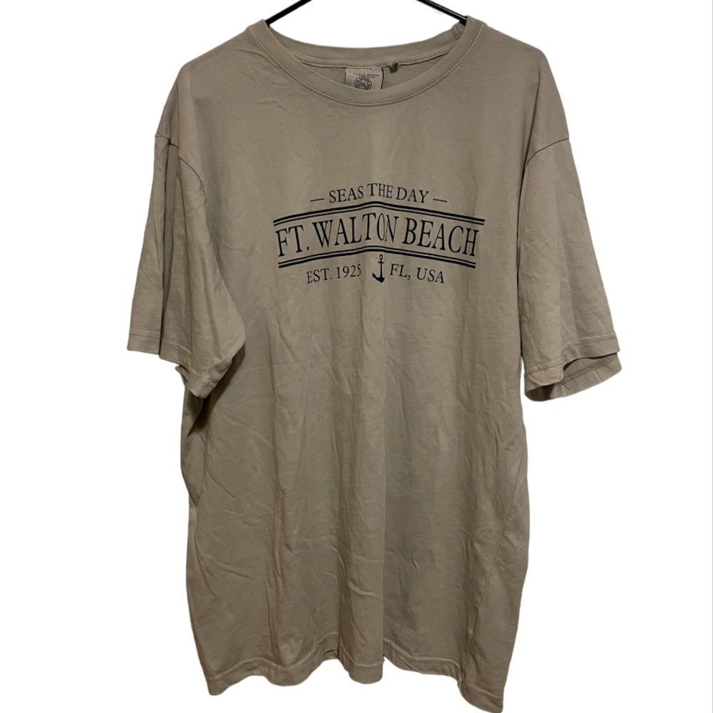 Alvin’s Island Collection Seas the Day Fort Walton Beach Florida Tee Size 2XL